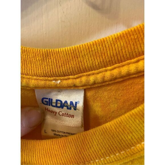 Cat Face lover tshirt yellow orange color tie dye Large 100 cotton - Picture 3 of 7